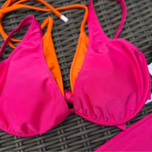 Sanctuary Pink and Orange Bikini - Size M/L - NWT - Picture 9 of 16